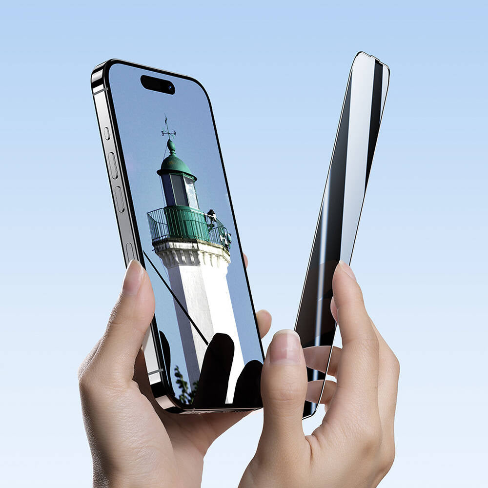 Benks Ultra Shield 0.3mm Privacy(Hayalet) Ekran Koruyucu + Kolay Uygulama Aparatlı - enzaksesuar