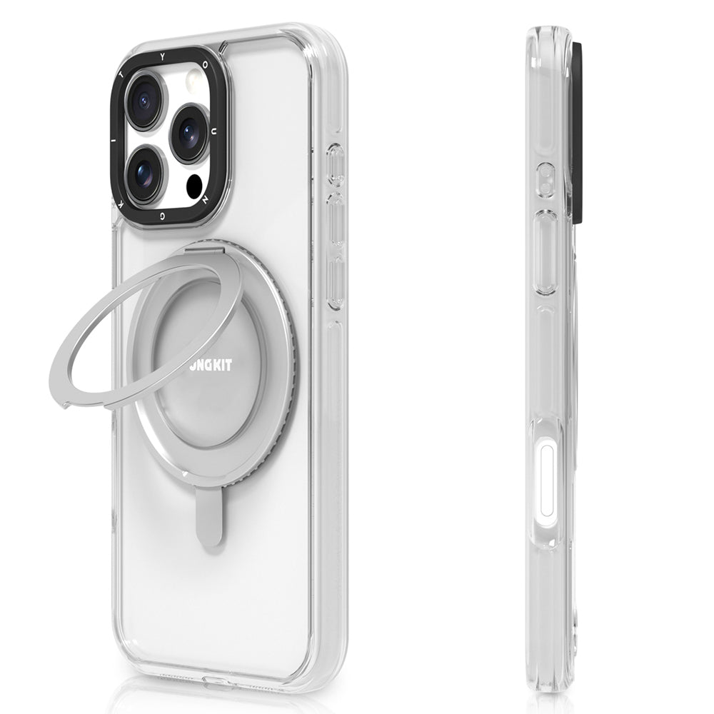 YOUNGKIT iPhone 16 Pro Max Magsafe Şarj Özellikli Parmak Ring Standlı Pivot Serisi Kılıf