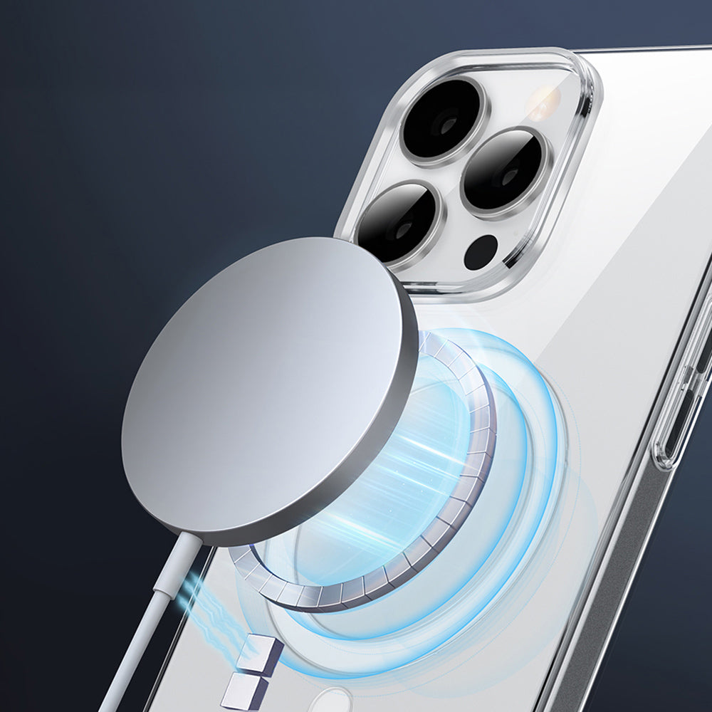 WİWU iPhone 16 Plus Magsafe Uyumlu YXK-207 Invisible Pro Sert PC Sararmaz Kılıf