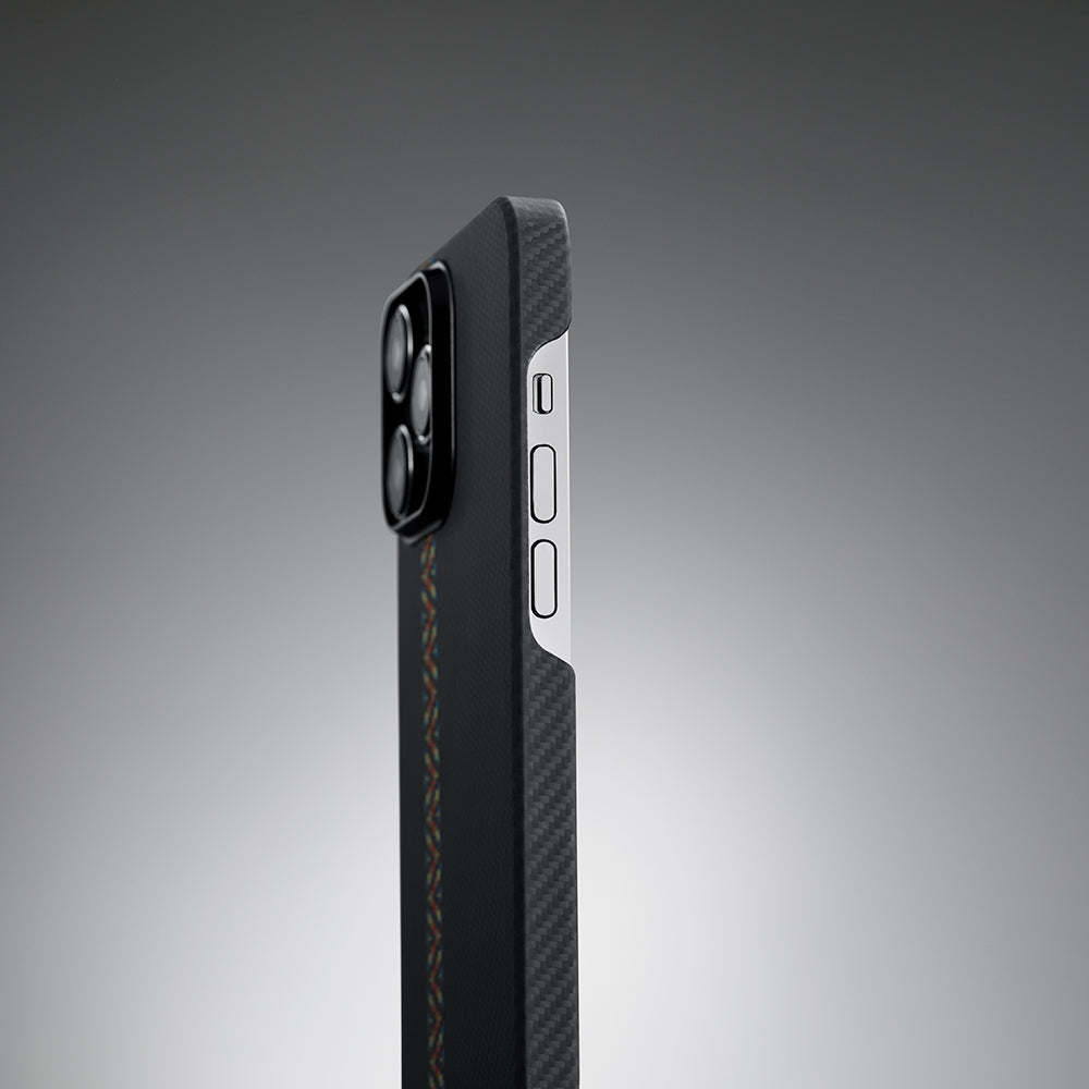 PİTAKA Magsafe Şarj Özellikli İPhone 14 Pro 600D Aramid Fiber Pitaka Tactile Woven Orchestra Serisi Rhapsody Kapak
