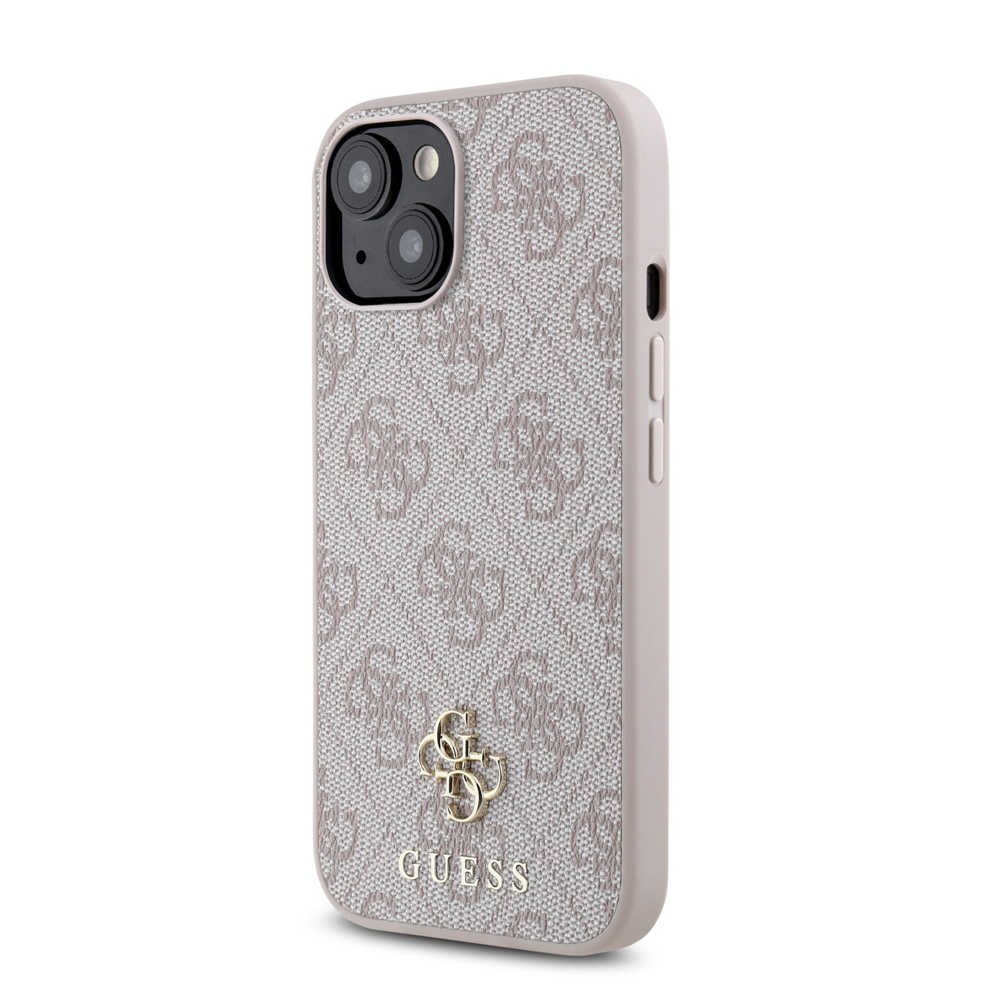 GUESS iPhone 14 Orjinal Lisanslı Magsafe Şarj Özellikli Small 4G Classic Pembe Kılıf
