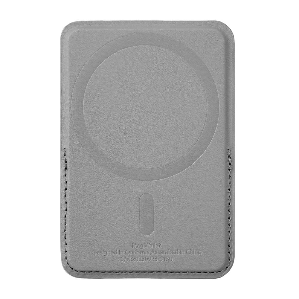 Wiwu MW-001 Pop-Up Sade Tasarımlı 3 Hazneli PU Magnetik Standlı Gri Kartlık - enzaksesuar
