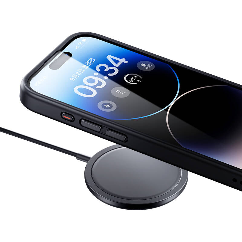 BENKS iPhone 15 Pro Magsafe Şarj Özellikli Benks Mist Protective Siyah Kılıf