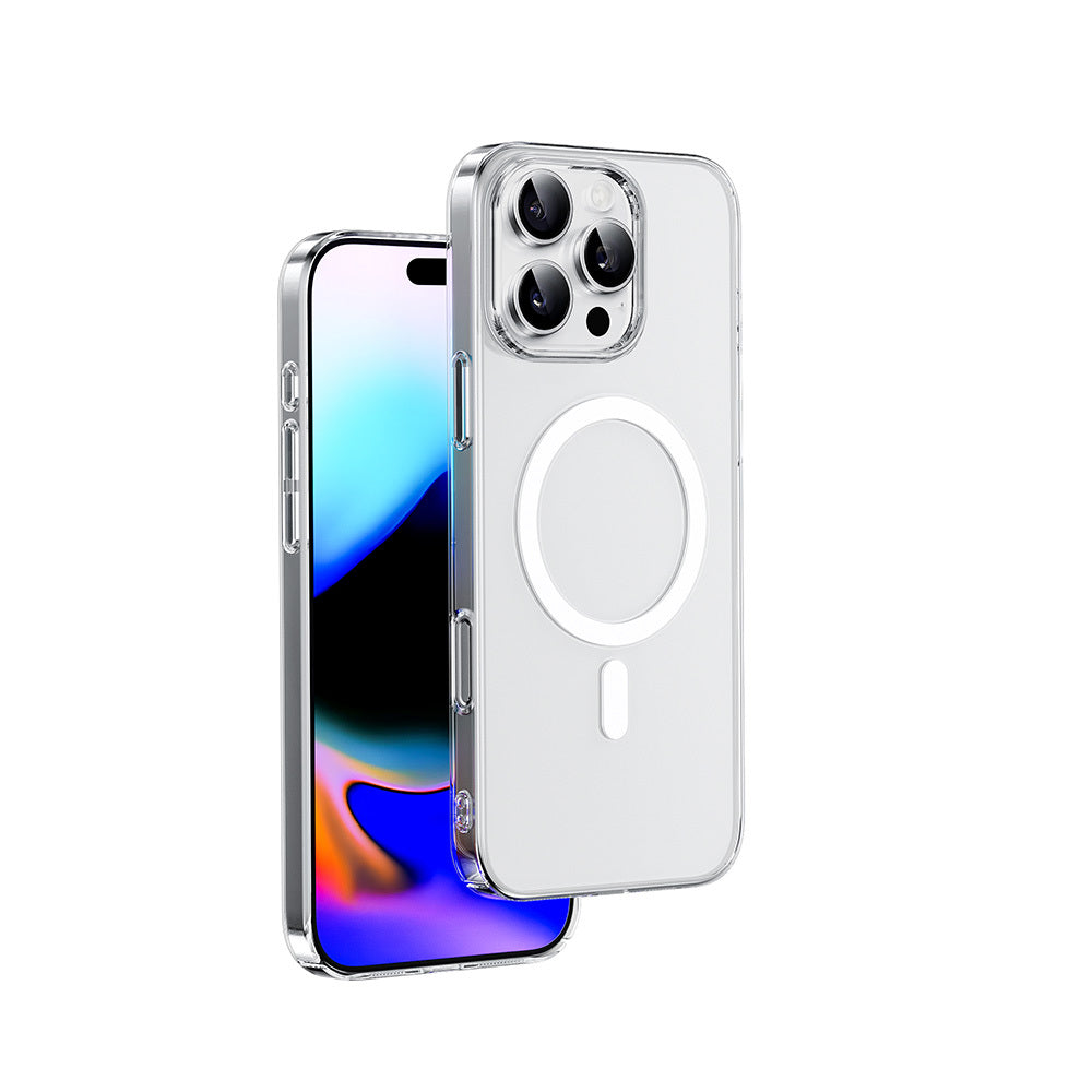 WİWU iPhone 16 Pro Max Magsafe Şarj Özellikli Invisible Pro Sert PC Sararmaz Kılıf