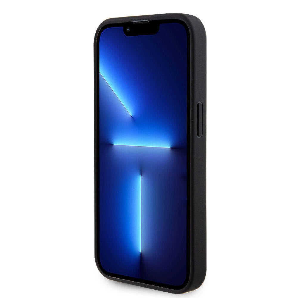 Guess Orjinal Lisanslı Delikli Yazı ve 4G Glitter Büyük Metal Logolu Siyah Kapak - enzaksesuar
