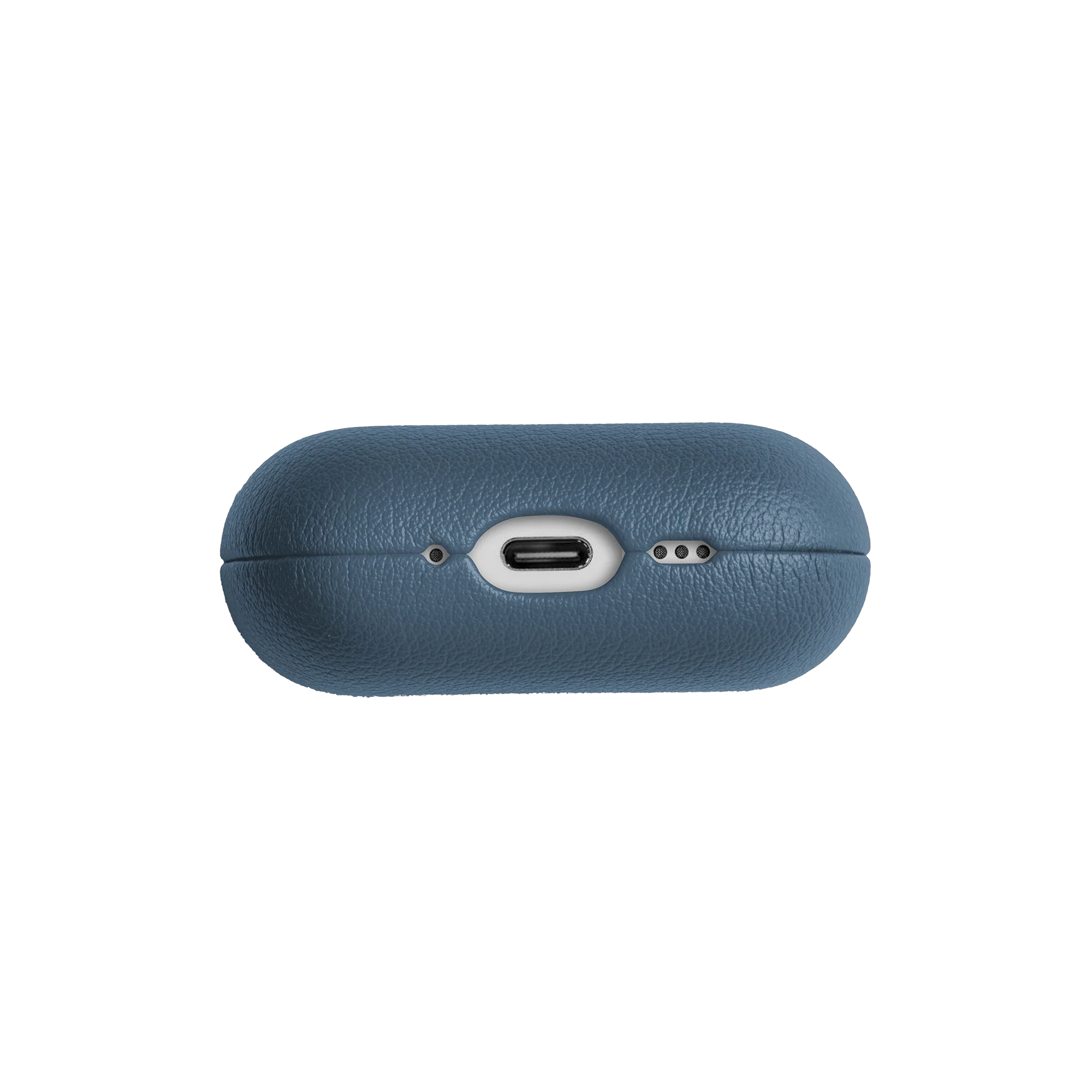 Apple AirPods Pro 3 Kılıf Qi M-Safe Şarj Özellikli Native Union Classic Serisi Suni Deri Kapak Lacivert