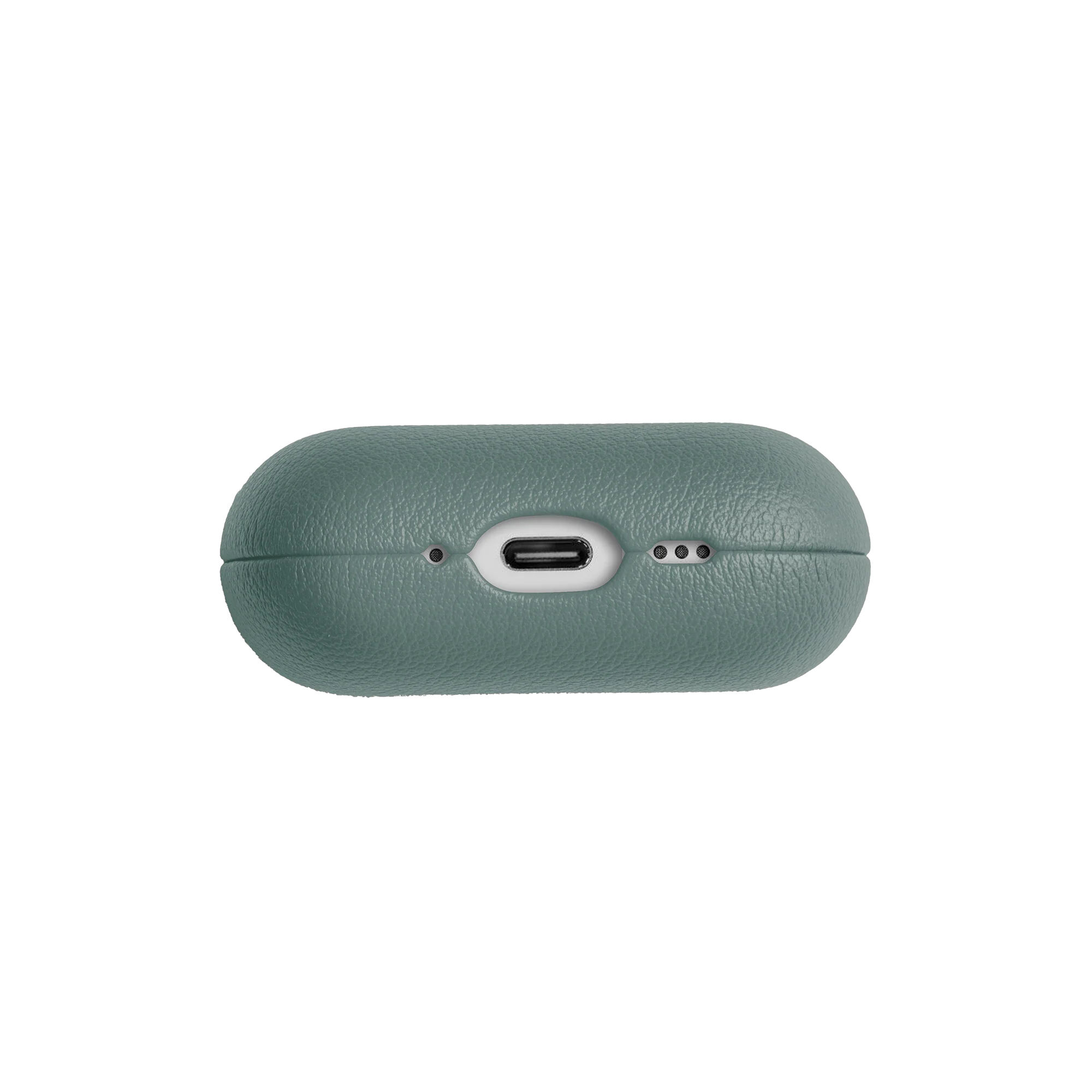 Apple AirPods Pro 3 Kılıf Qi M-Safe Şarj Özellikli Native Union Classic Serisi Suni Deri Kapak Yeşil