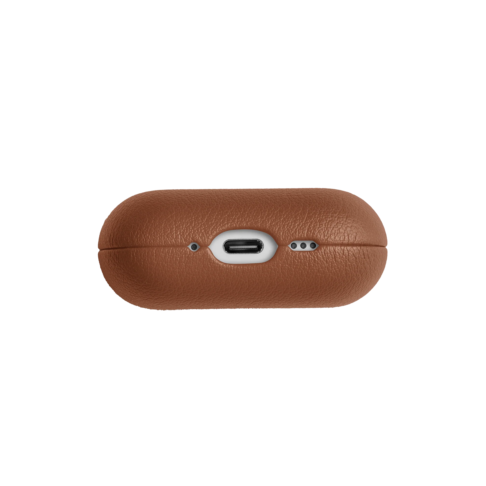 Apple AirPods Pro 3 Kılıf Qi M-Safe Şarj Özellikli Native Union Classic Serisi Suni Deri Kapak Kahverengi