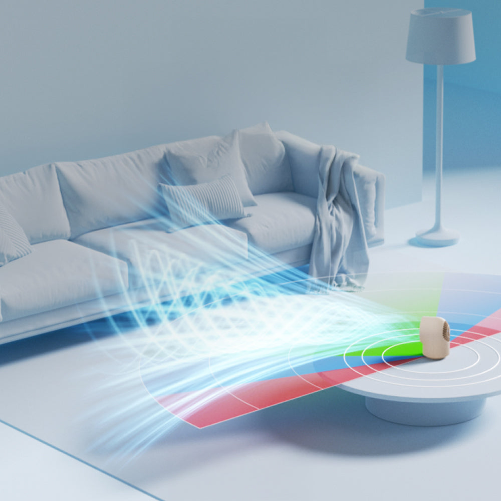 Aecooly TB01 Dijital LED Göstergeli Portatif Soğutucu Masa Fanı Bej