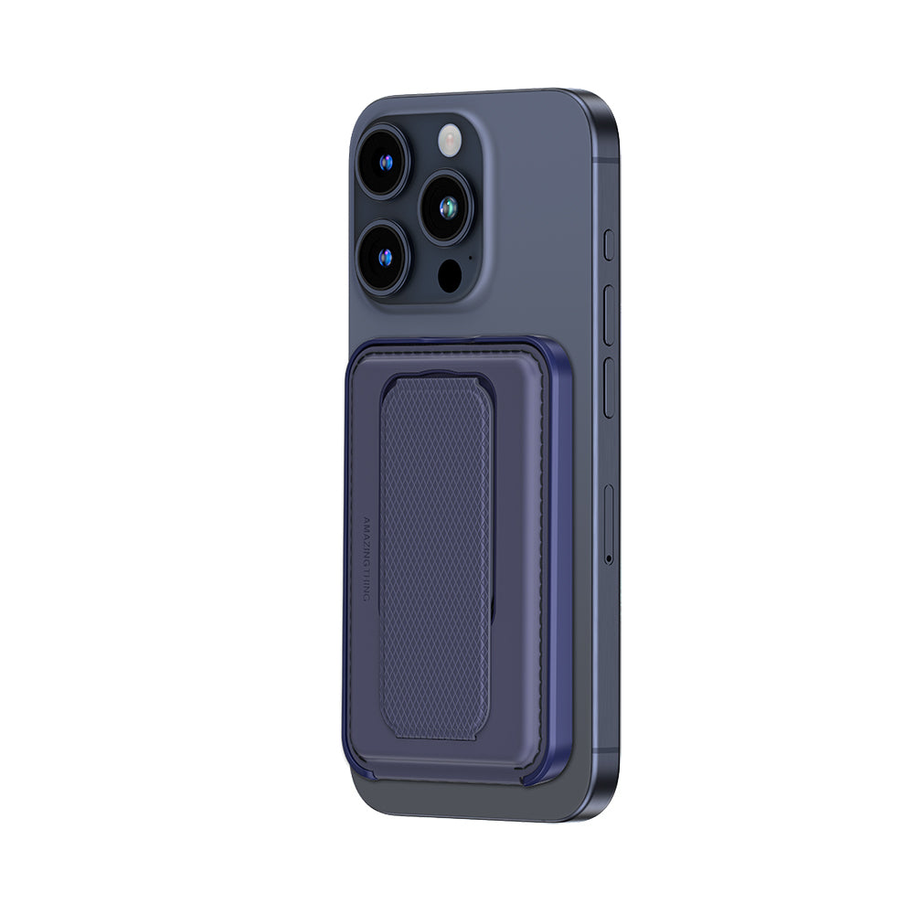 Amazingthing Glamour Link Fonksiyonel Çok Yönlü Grip Standlı Magnetik Kartlık Mavi