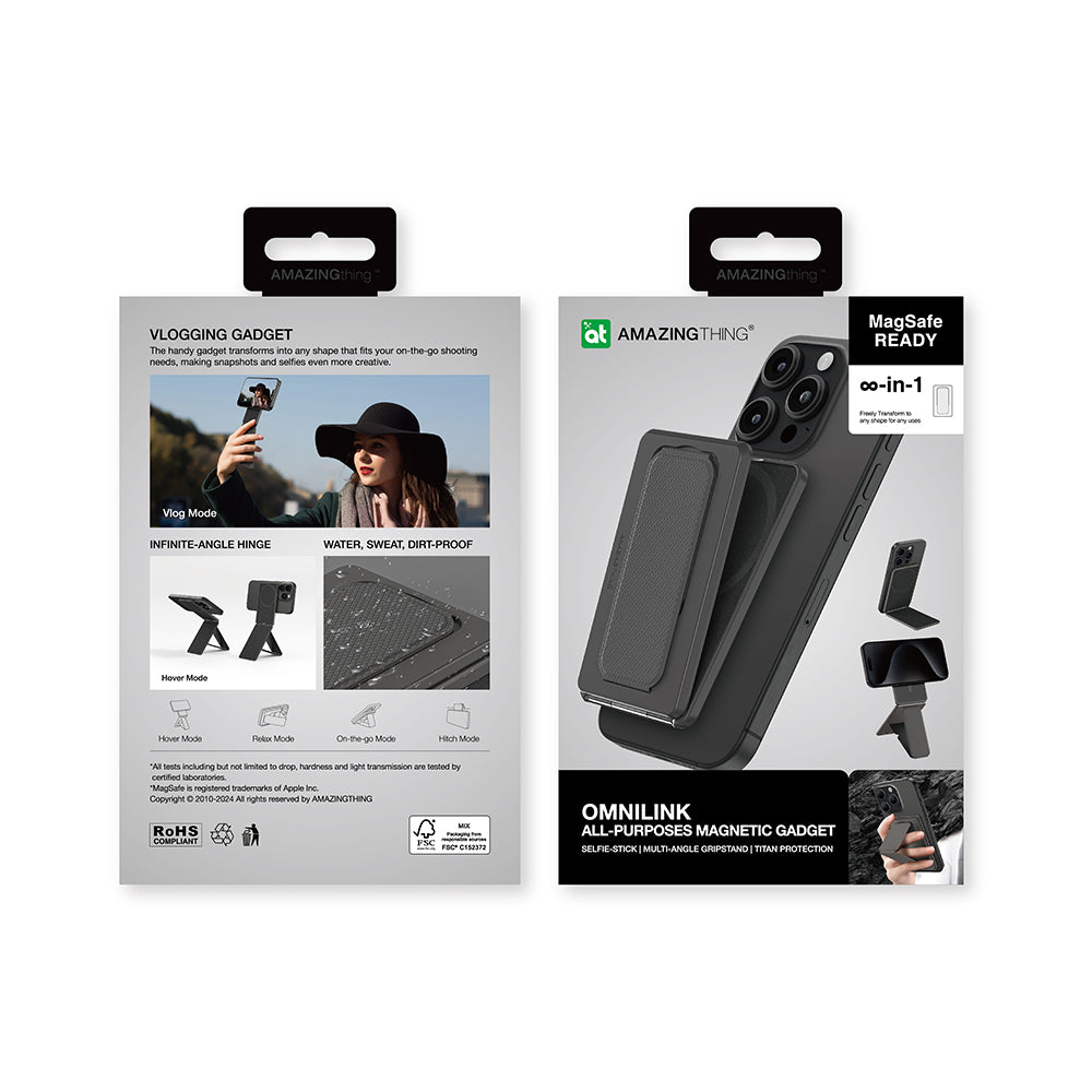 Amazingthing Omni Link Standlı Magnetik Kartlık Gri