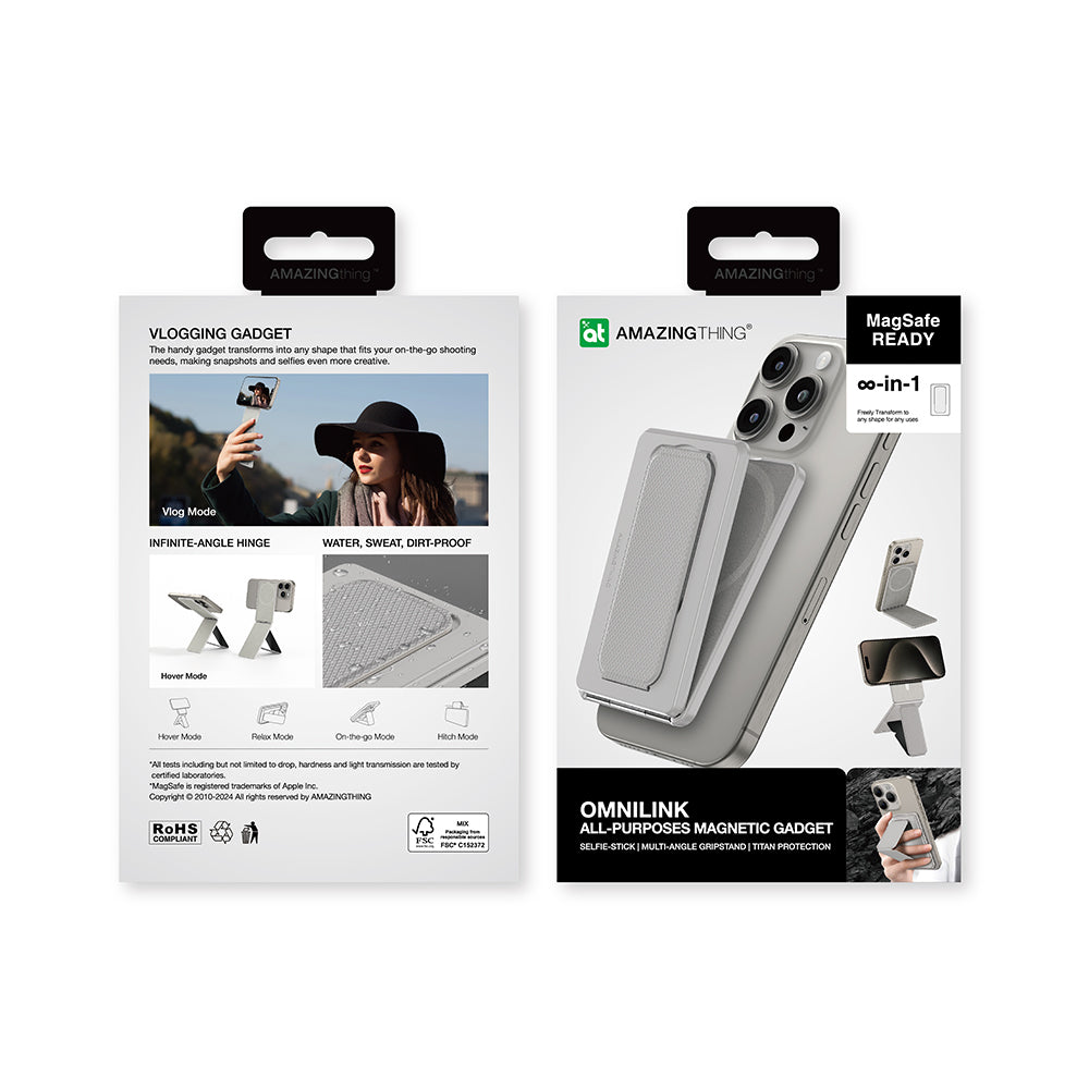 Amazingthing Omni Link Standlı Magnetik Kartlık Gri