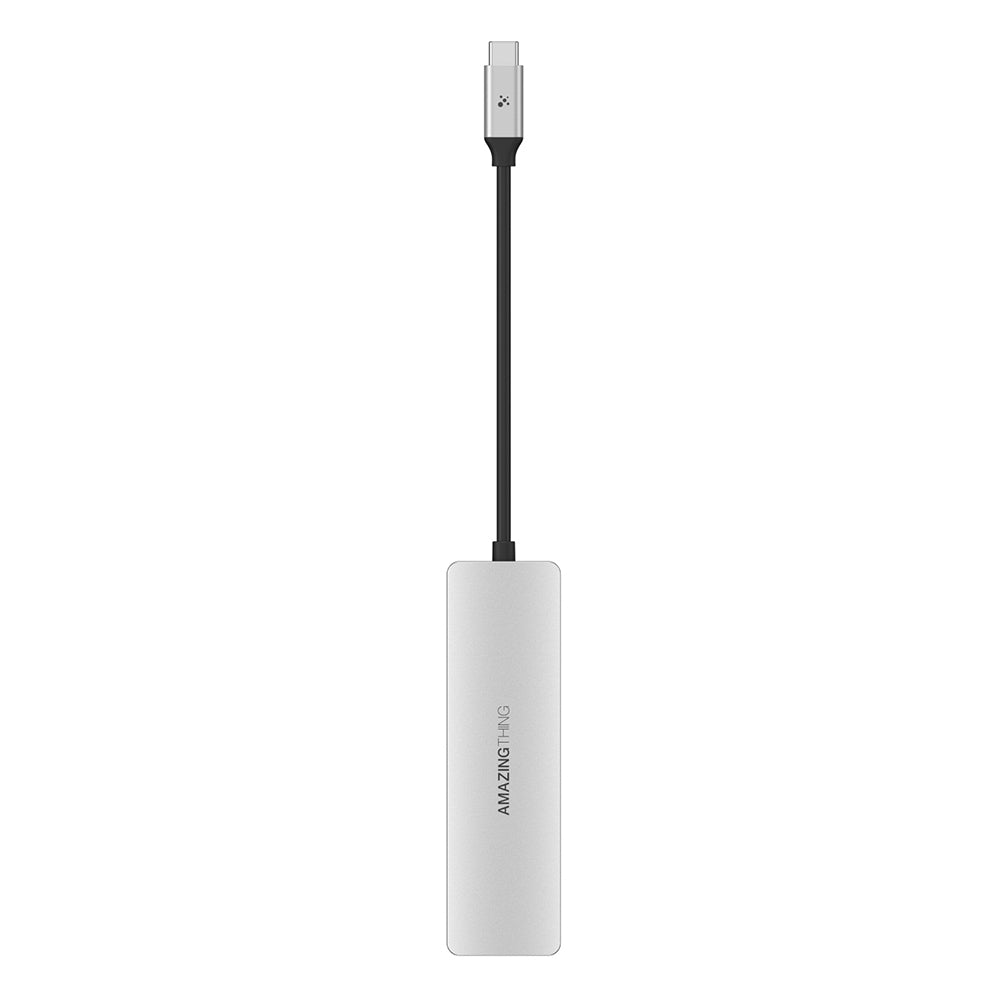 Amazingthing Thunder Pro Type-c to HDTV 5 in 1 4K 60Hz Dönüştürücü Adaptör Gri