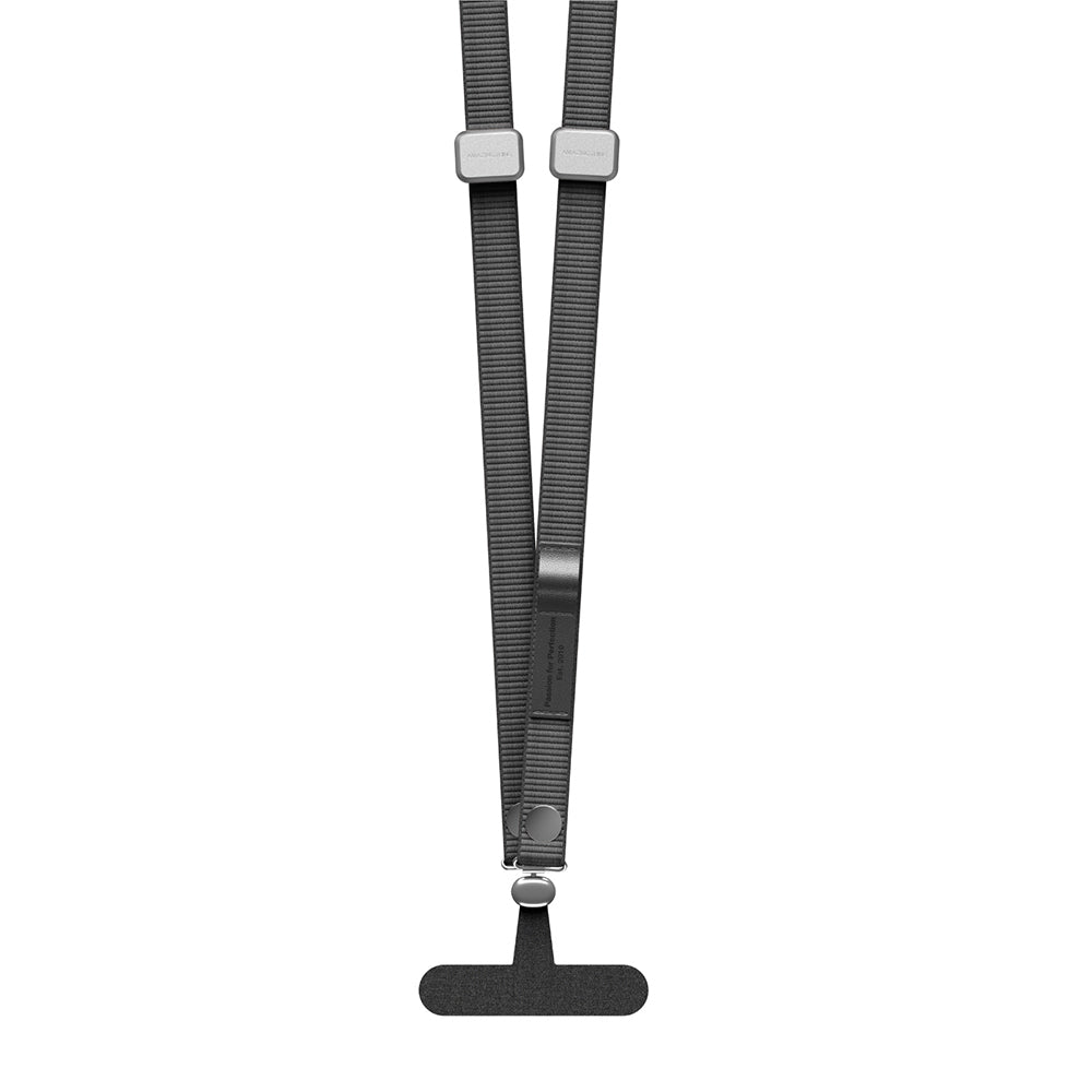 Amazingthing Titan Serisi Ayarlanabilir Manyetik Tasarımlı Telefon ve AirPods Boyun Askı İpi Gri