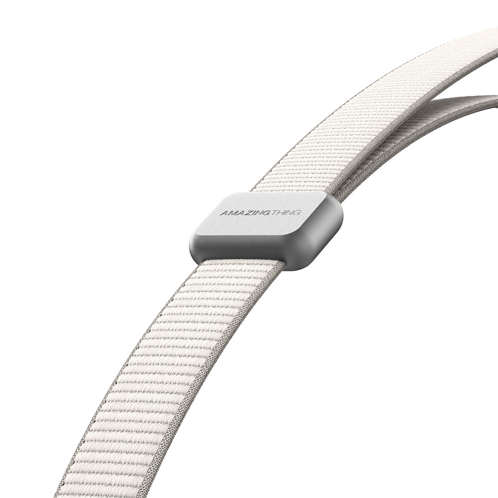 Amazingthing Titan Serisi Ayarlanabilir Manyetik Tasarımlı Telefon ve AirPods Boyun Askı İpi Gri