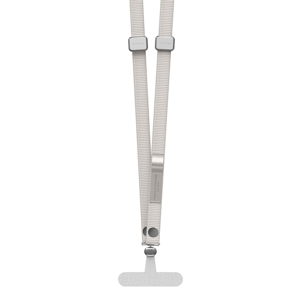 Amazingthing Titan Serisi Ayarlanabilir Manyetik Tasarımlı Telefon ve AirPods Boyun Askı İpi Gri