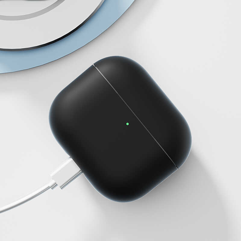 Airpods 3 Kılıf Benks Liquid Silikon PC Kılıf Yeşil
