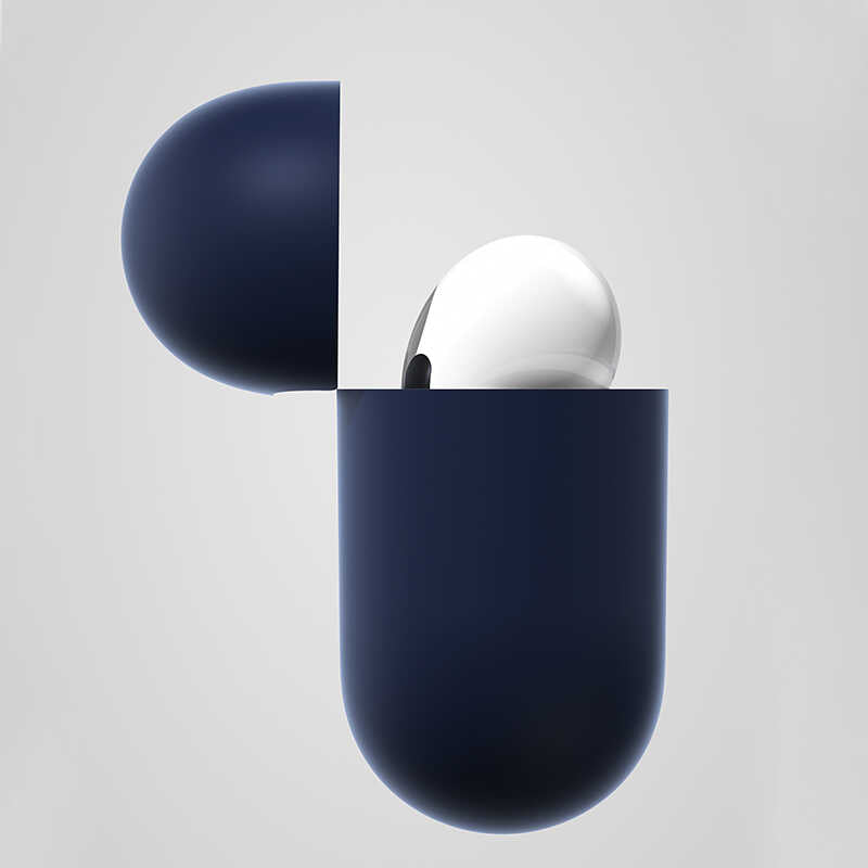 Airpods 3 Kılıf Benks Liquid Silikon PC Kılıf Siyah
