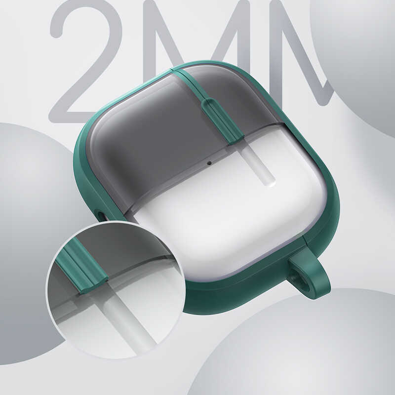 Airpods 3 Kılıf Benks Mist Hybrid Kılıf Siyah