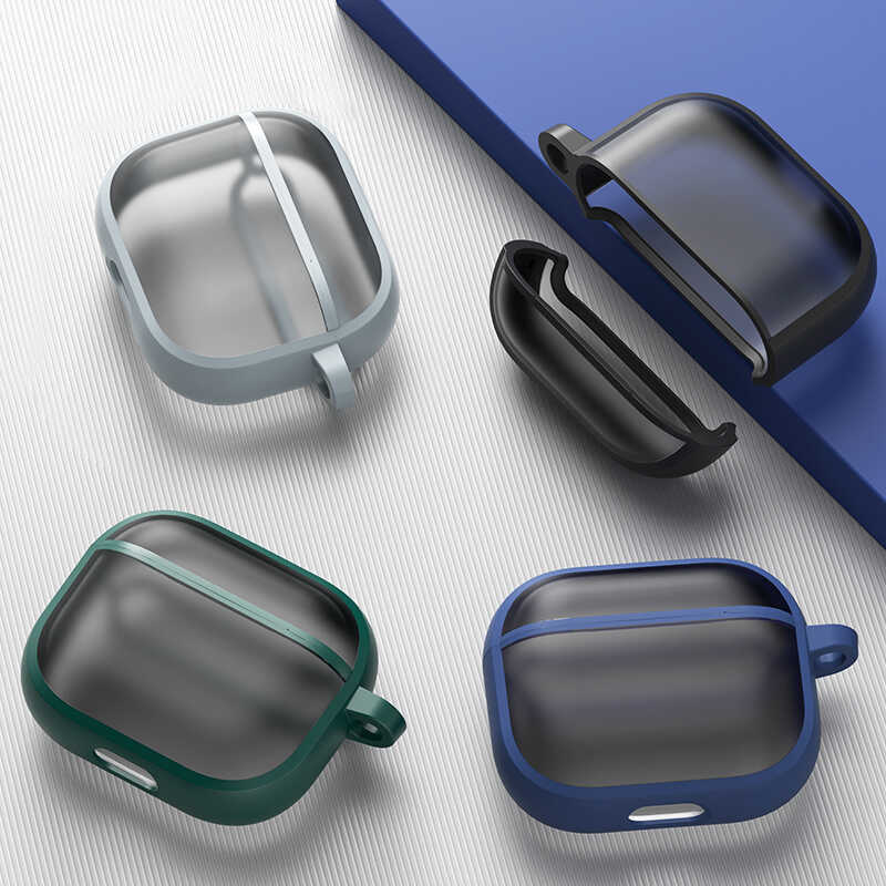 Airpods 3 Kılıf Benks Mist Hybrid Kılıf Siyah