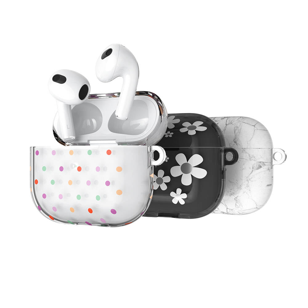 Airpods 3. Nesil Kılıf Çift IMD Baskılı Lisanslı Switcheasy Artist Kılıf Renksiz