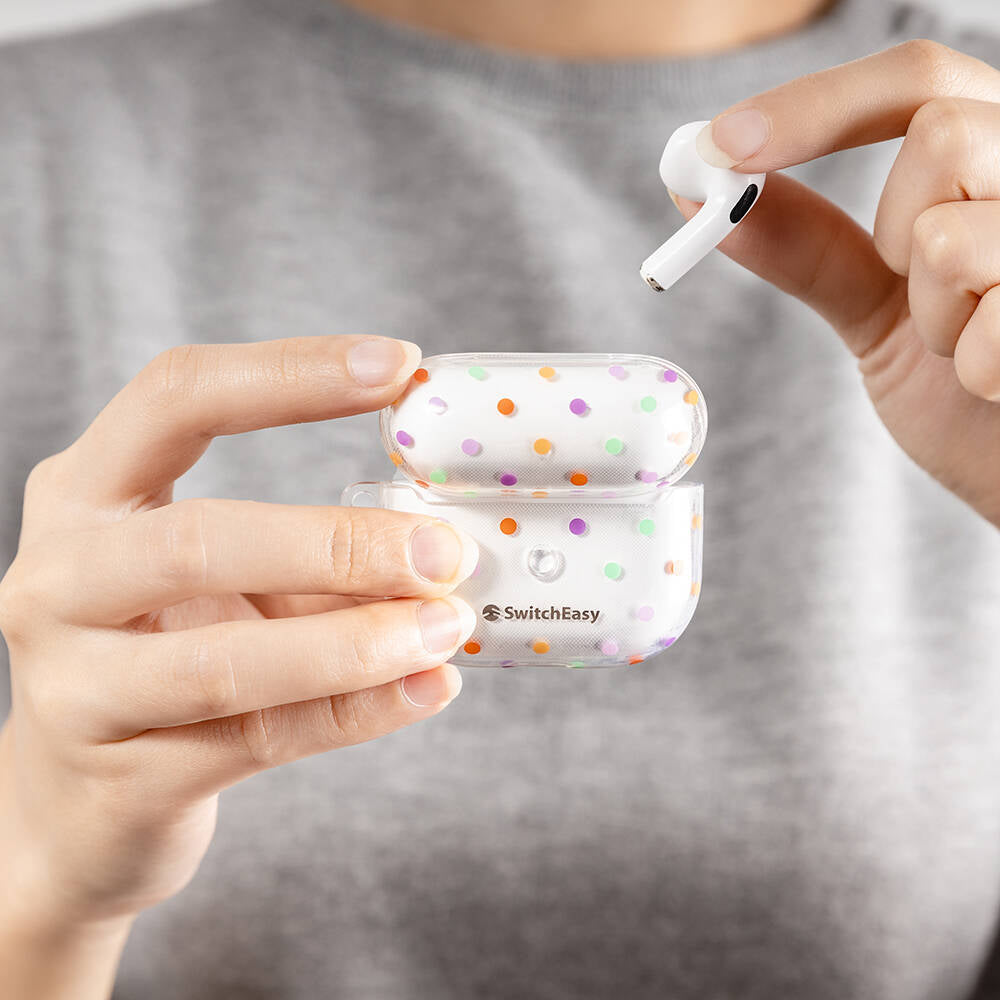 Airpods 3. Nesil Kılıf Çift IMD Baskılı Lisanslı Switcheasy Artist Kılıf Beyaz