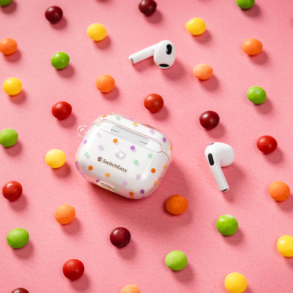 Airpods 3. Nesil Kılıf Çift IMD Baskılı Lisanslı Switcheasy Artist Kılıf Renksiz