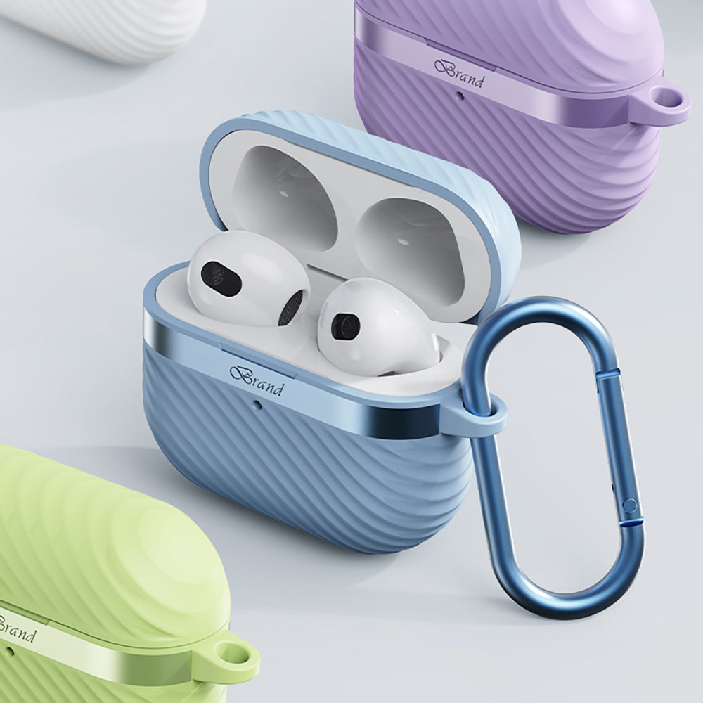 Apple AirPods 3. Nesil Kılıf M-Safe Şarj Özellikli Mutural Jiguang Serisi Silikon Kapak Pembe