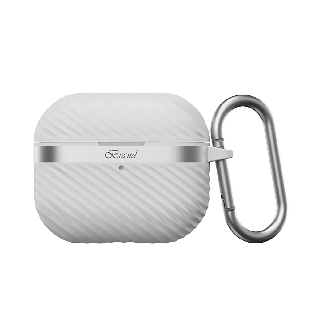 Apple AirPods 3. Nesil Kılıf M-Safe Şarj Özellikli Mutural Jiguang Serisi Silikon Kapak Beyaz