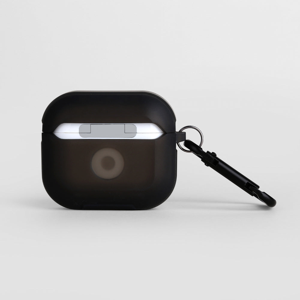Airpods 3. Nesil Kılıf SkinArma Transparan Mat Tasarım Kinzoku Kılıf Siyah