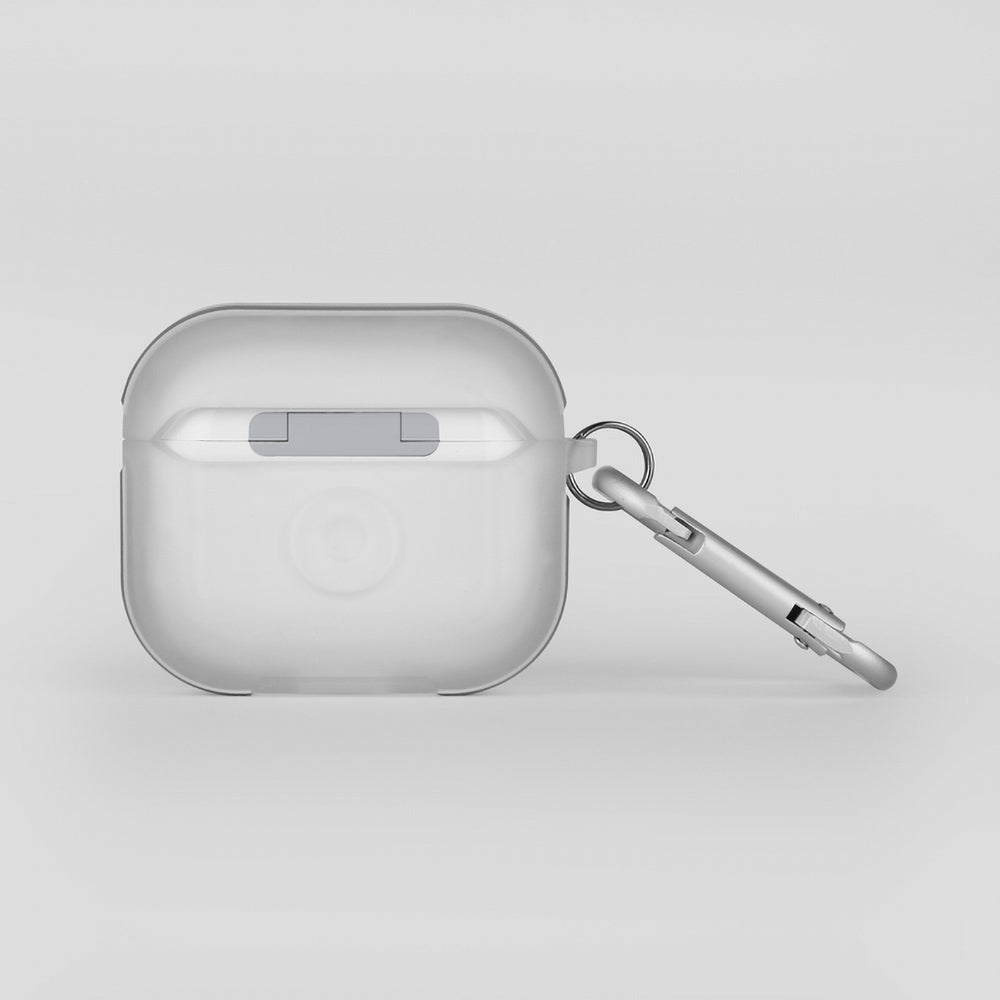 Airpods 3. Nesil Kılıf SkinArma Transparan Mat Tasarım Kinzoku Kılıf Beyaz