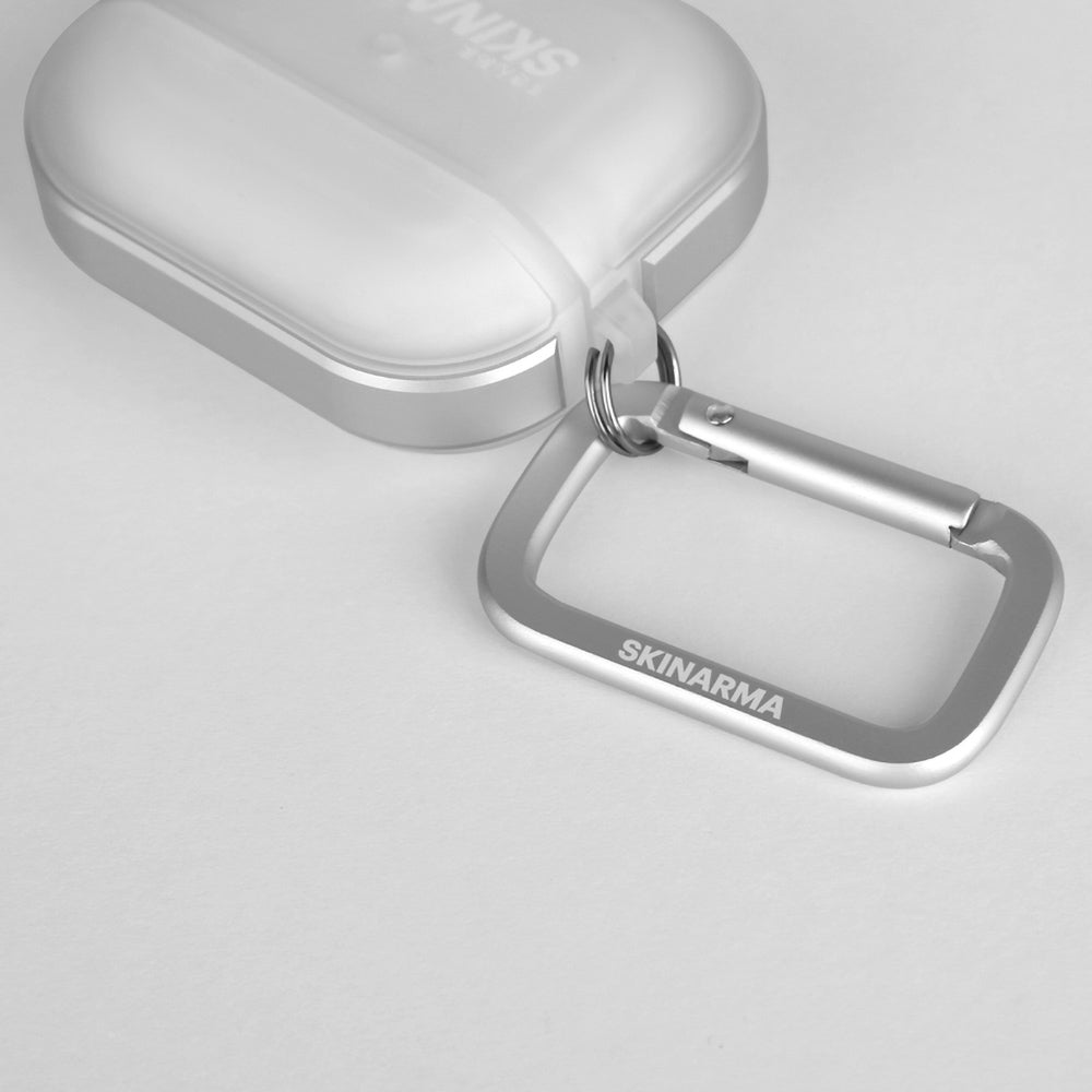Airpods 3. Nesil Kılıf SkinArma Transparan Mat Tasarım Kinzoku Kılıf Beyaz