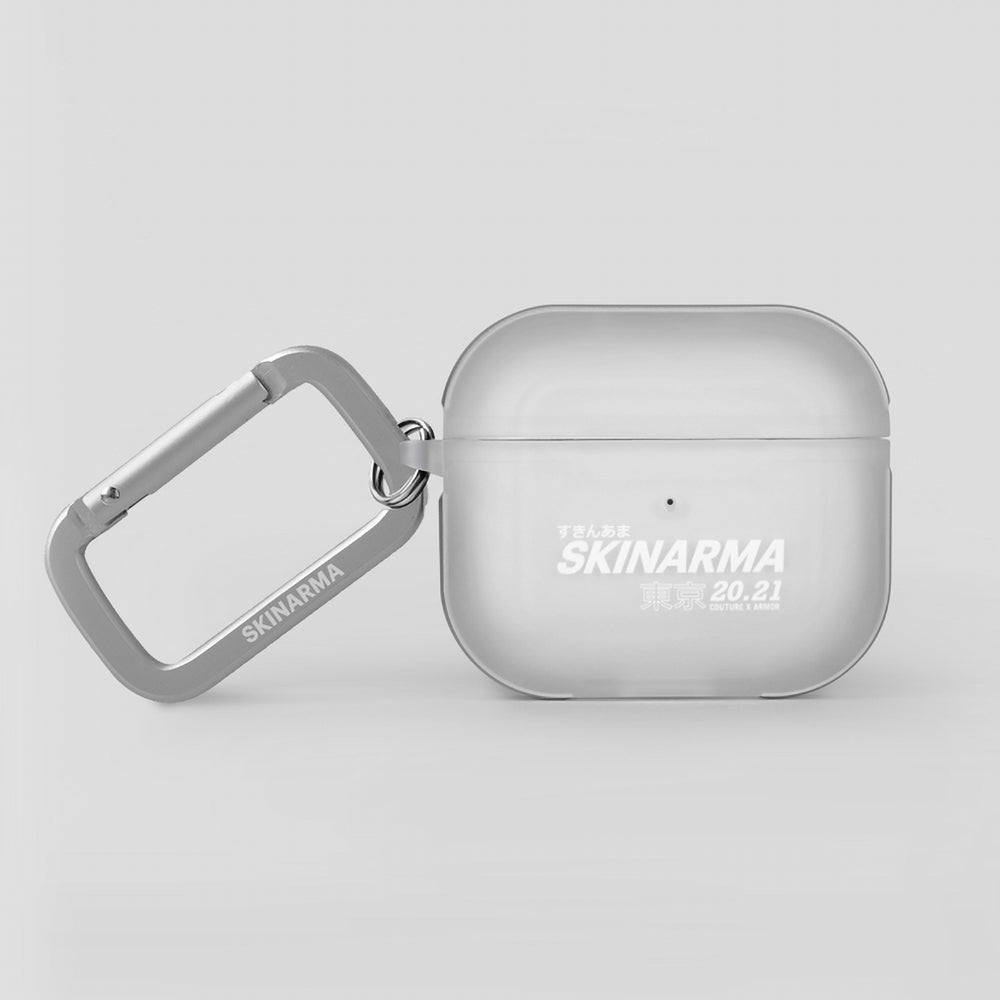 Airpods 3. Nesil Kılıf SkinArma Transparan Mat Tasarım Kinzoku Kılıf Siyah