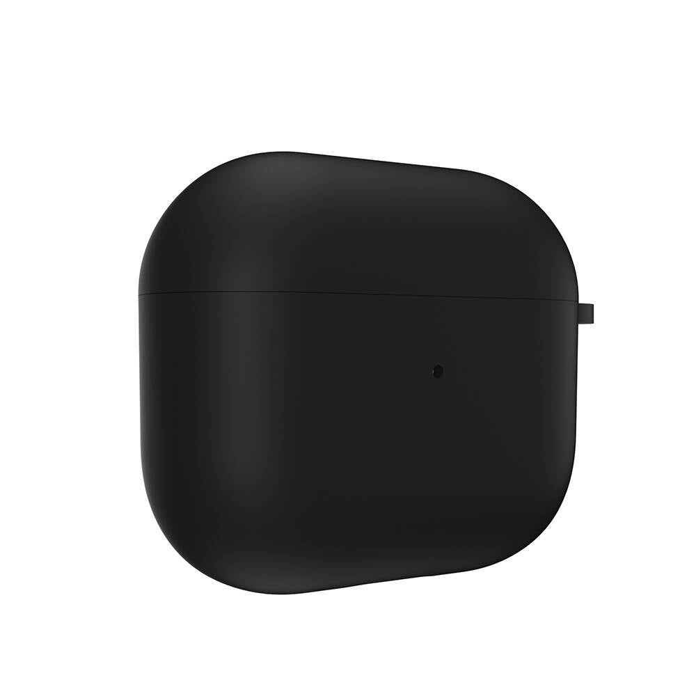 Airpods 3. Nesil Kılıf Yumuşak Dokunuşlu Likit Silikon Tasarımlı Lisanslı Switcheasy Skin Kılıf Siyah
