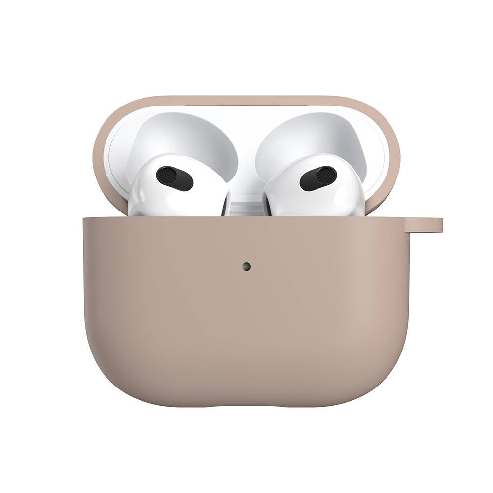 Airpods 3. Nesil Kılıf Yumuşak Dokunuşlu Likit Silikon Tasarımlı Lisanslı Switcheasy Skin Kılıf Siyah