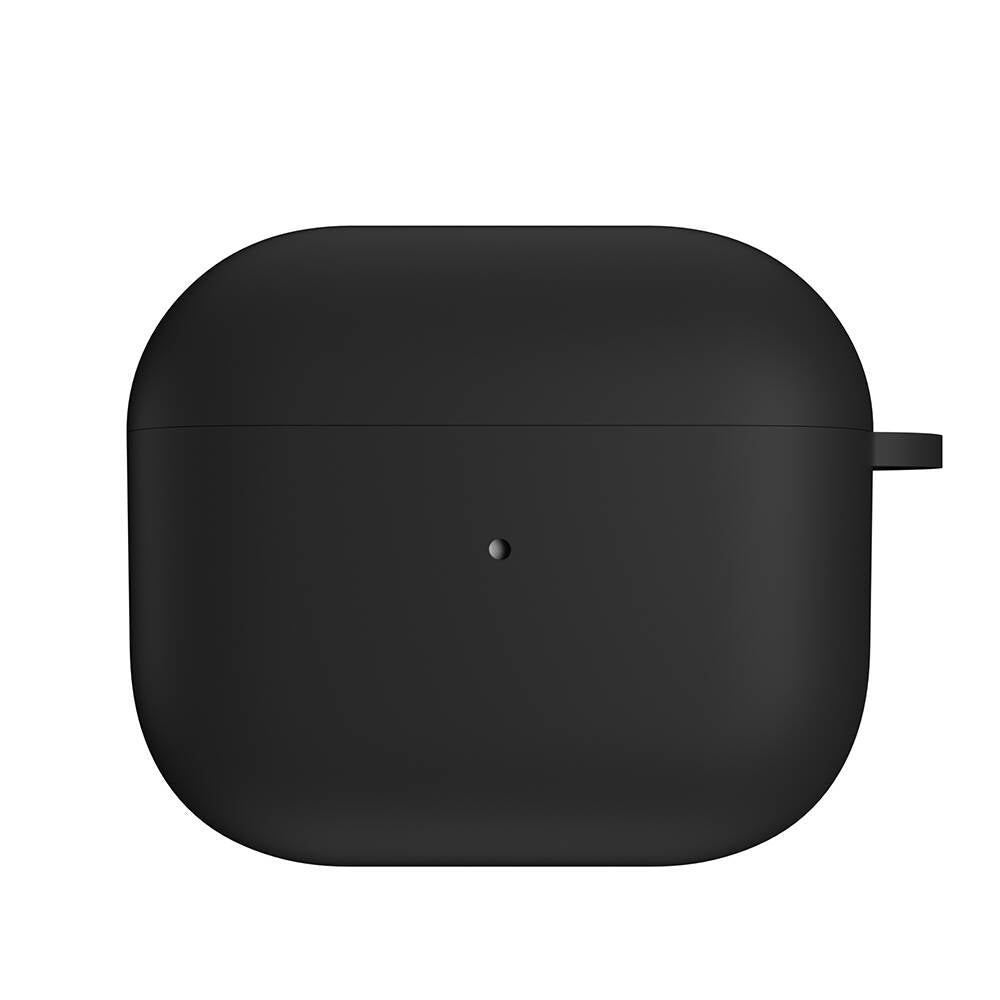 Airpods 3. Nesil Kılıf Yumuşak Dokunuşlu Likit Silikon Tasarımlı Lisanslı Switcheasy Skin Kılıf Siyah