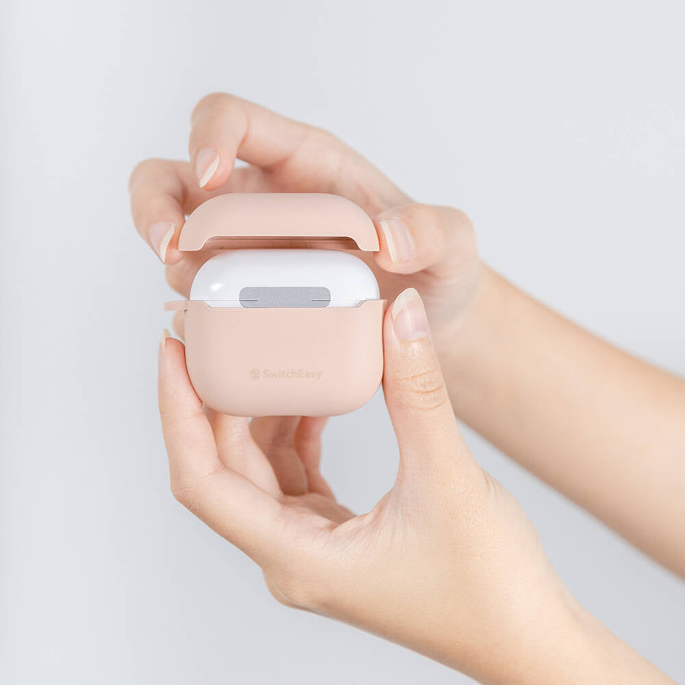 Airpods 3. Nesil Kılıf Yumuşak Dokunuşlu Likit Silikon Tasarımlı Lisanslı Switcheasy Skin Kılıf Yeşil