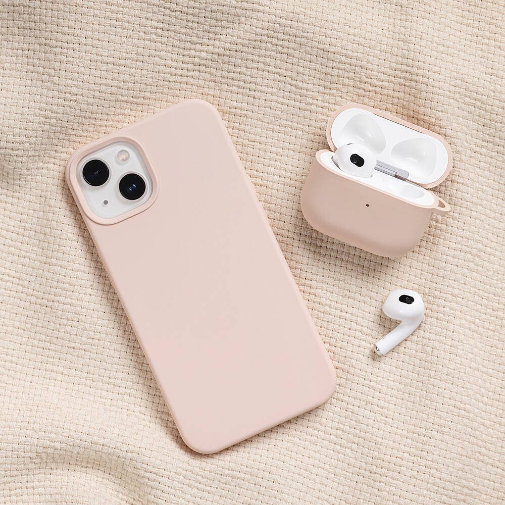 Airpods 3. Nesil Kılıf Yumuşak Dokunuşlu Likit Silikon Tasarımlı Lisanslı Switcheasy Skin Kılıf Siyah