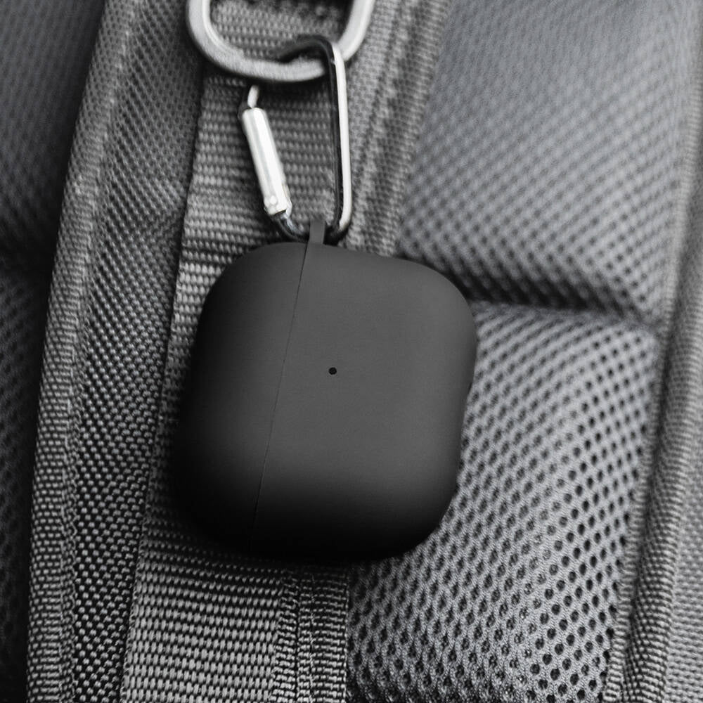 Airpods 3. Nesil Kılıf Yumuşak Dokunuşlu Likit Silikon Tasarımlı Lisanslı Switcheasy Skin Kılıf Siyah
