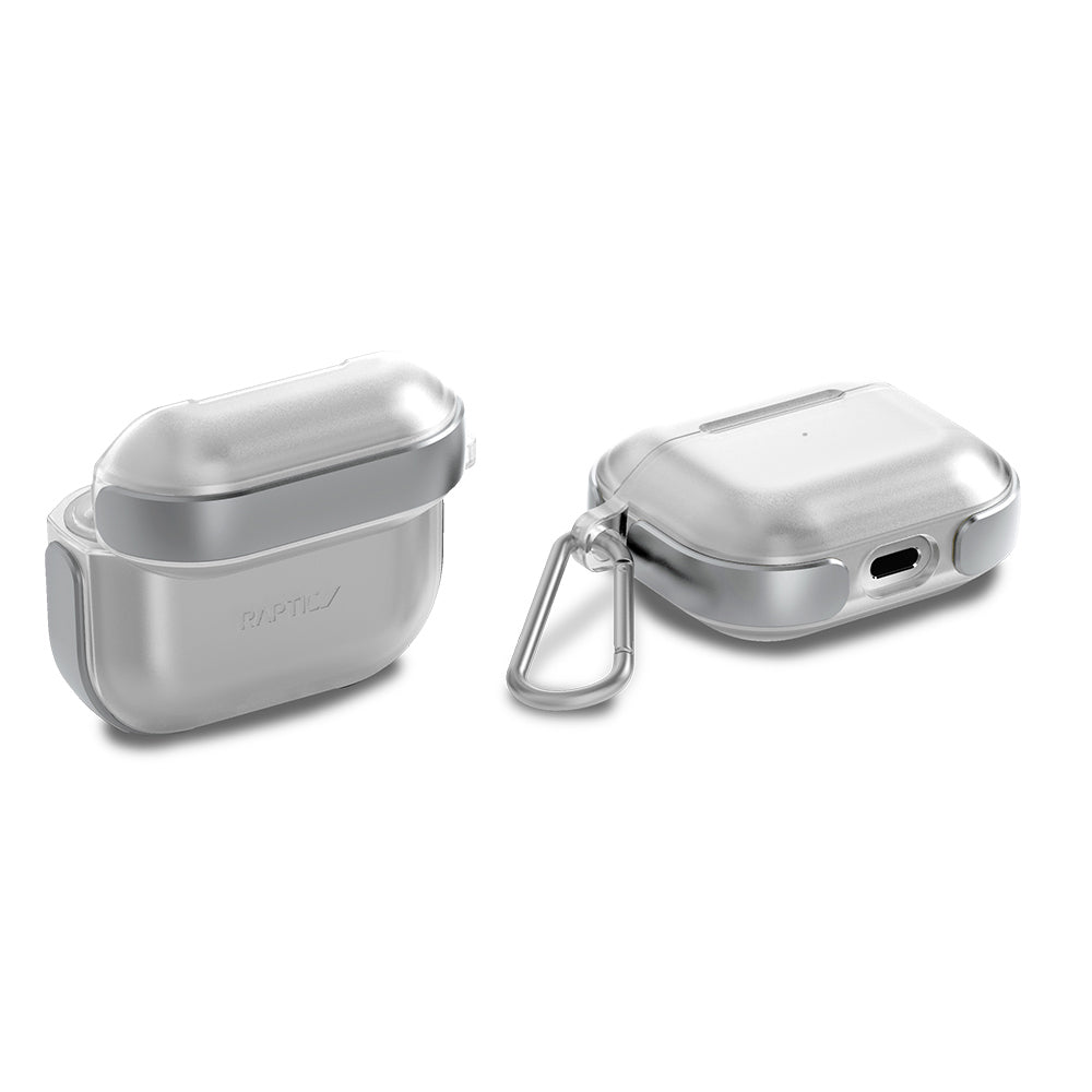 Airpods 3.Nesil Kılıf Askı Aparatlı Raptic Air Serisi Kılıf Gümüş