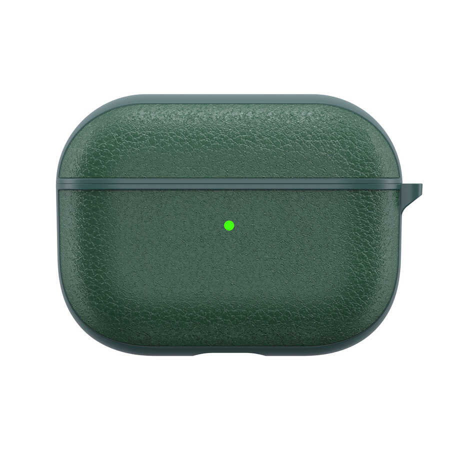 Airpods 3.Nesil Kılıf Wiwu Calfskin Kılıf Yeşil