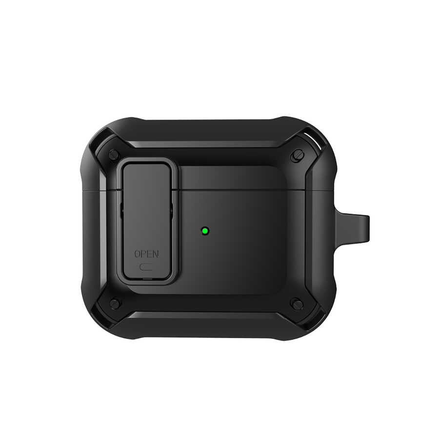 Airpods 3.Nesil Kılıf Wiwu Mecha Kılıf Siyah