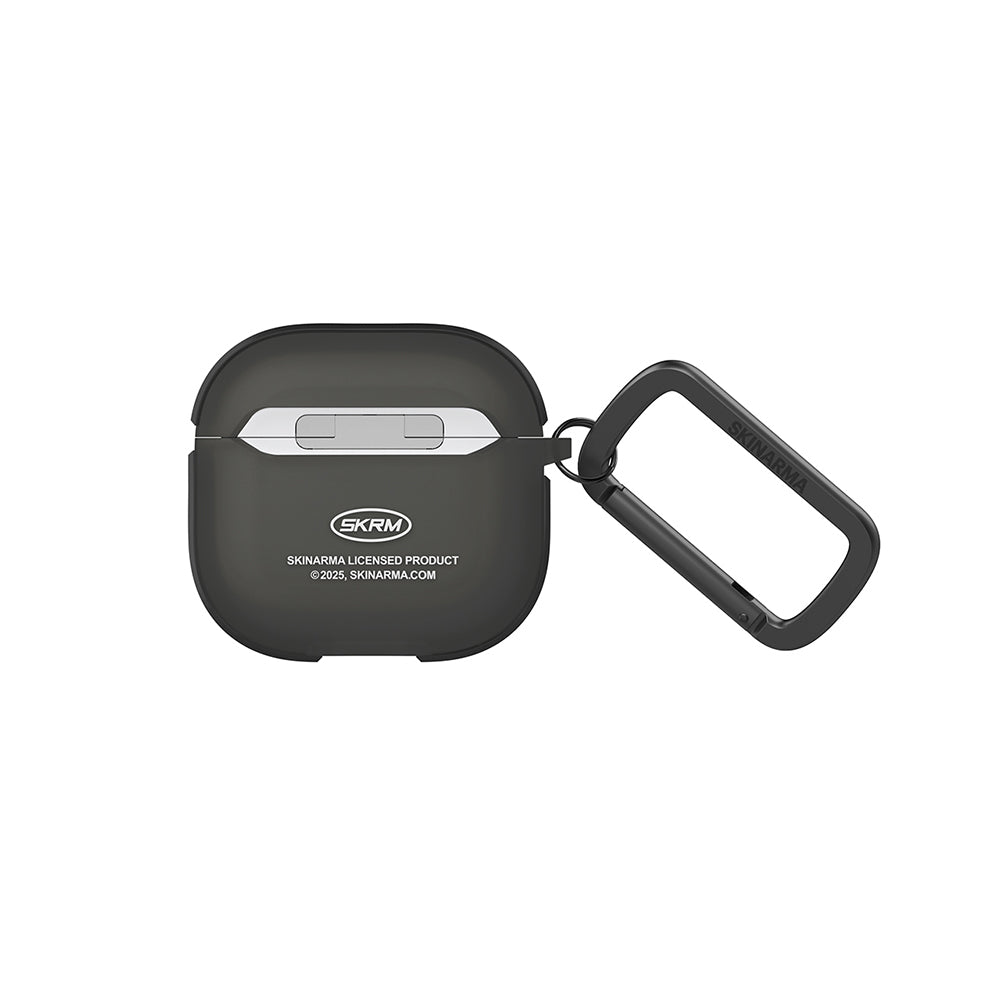 Airpods 4 Kılıf Skinarma Transparan Mat Tasarım Kinzoku Kılıf Siyah