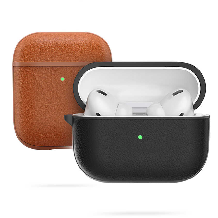 Airpods Kılıf Wiwu Calfskin Kılıf Lacivert