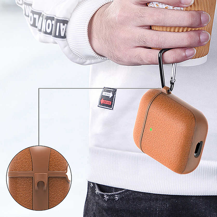 Airpods Kılıf Wiwu Calfskin Kılıf Yeşil