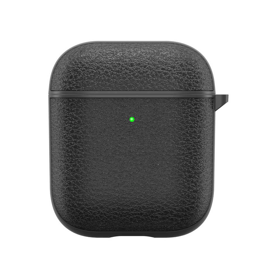 Airpods Kılıf Wiwu Calfskin Kılıf Siyah