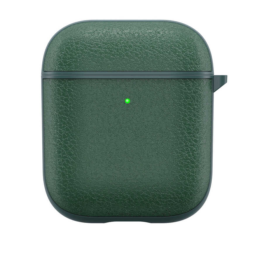 Airpods Kılıf Wiwu Calfskin Kılıf Yeşil