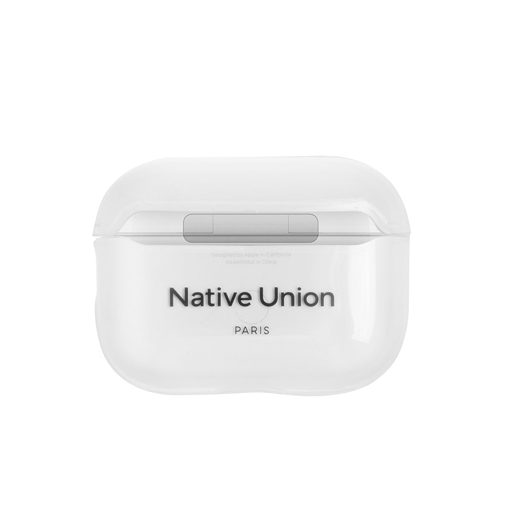 Apple AirPods Pro 2 Kılıf Qi M-Safe Şarj Özellikli Native Union RE Clear Serisi Silikon Kapak Şeffaf