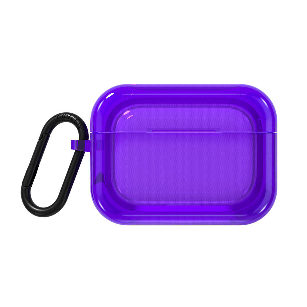 Airpods Pro 2 Kılıf Saydam Jelly Tasarımlı Youngkit Candy Serisi Kılıf Mor