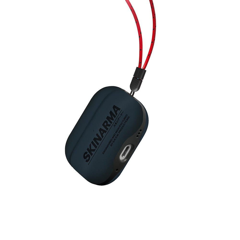 Airpods Pro 2 Kılıf SkinArma PU Deri Tasarım Spunk Kılıf Turuncu